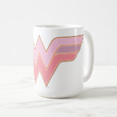 Mug Logo Wonder Woman Rose and Orange Mesh (Devant droit)