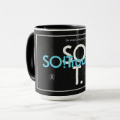 Mug Logos SO!Trouble et lignes de balises en couleur c (Devant gauche)