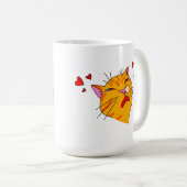 Mug Loin Drôle Orange Chat Texte Achoo! sur vous (Devant droit)