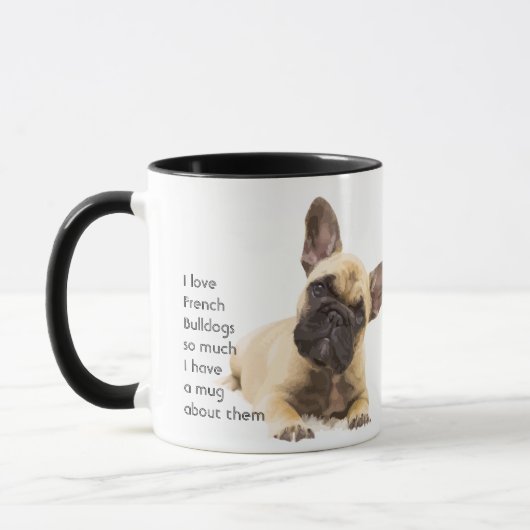Mug Loin French Bulldogs Chiens tellement de citations (Gauche)