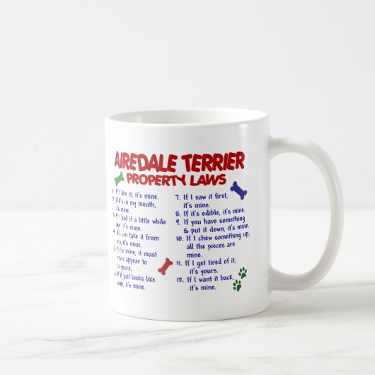 Mug Lois 2 de propriété d'AIREDALE TERRIER (Droite)