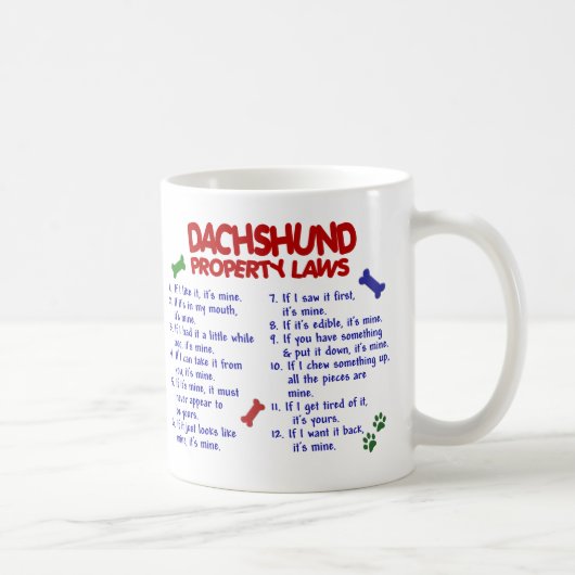 Mug Lois 2 de propriété de teckel (Droite)