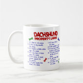Mug Lois 2 de propriété de teckel (Gauche)