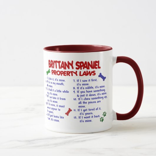 Mug Lois 2 de propriété d'ÉPAGNEUL de BRETAGNE (Droite)