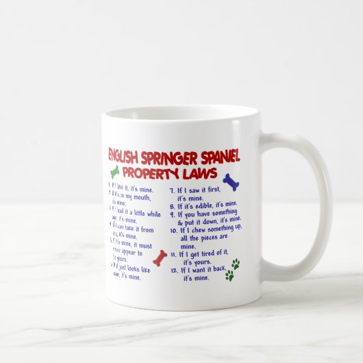 Mug Lois 2 de propriété d'ÉPAGNEUL de SPRINGER ANGLAIS (Droite)