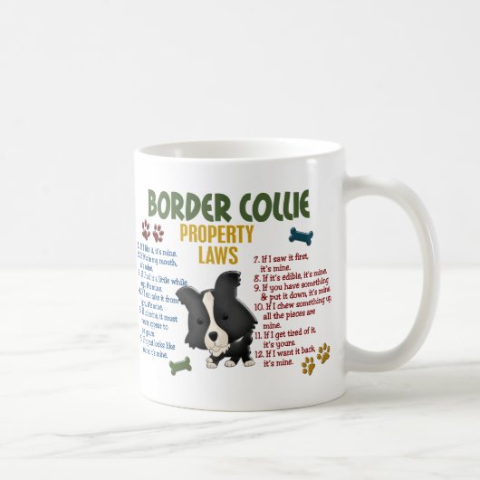 Mug Lois 4 de propriété de border collie (Droite)