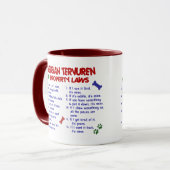 Mug Lois BELGES 2 de propriété de TERVUREN (Devant gauche)