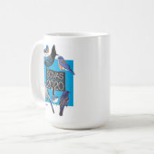 Mug: L'oiseau est bon pour la Mug de café Blues 20 (Devant gauche)