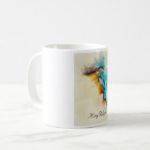 Mug L'oiseau martin pêcheur dans une belle aquarelle (Devant gauche)