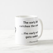 Mug L'oiseau matinal attrape le ver (Devant droit)