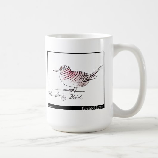 Mug L'oiseau rayé d'Edward Lear (Droite)