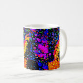 Mug L'Oiseau Solitaire 4 : Style Art Liquide (Devant droit)