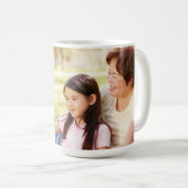 Mug Lola Je vous aime Photo personnalisée Nom Script (Devant droit)