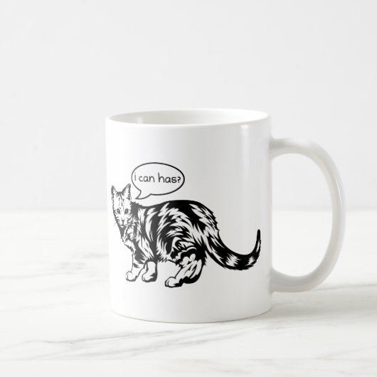 Mug lolcat - je peux a ? (Droite)