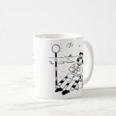 Mug Lollipop Man bronzer dans une illustration surréal (Devant droit)