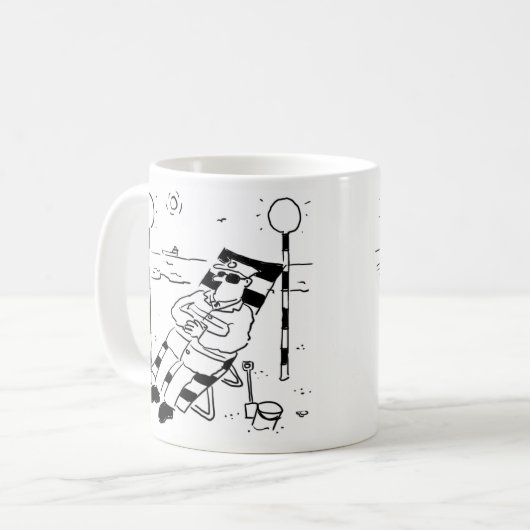 Mug Lollipop Man bronzer dans une illustration surréal (Devant gauche)