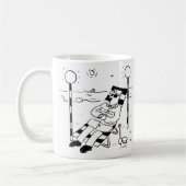 Mug Lollipop Man bronzer dans une illustration surréal (Gauche)