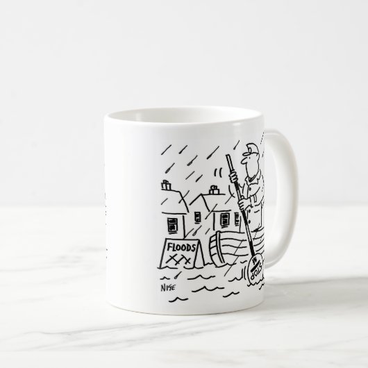 Mug Lollipop Man rameur en inondation en utilisant une (Devant droit)
