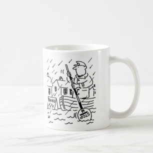 Mug Lollipop Man rameur en inondation en utilisant une