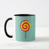 Mug Lollipop rouge spirale (Gauche)
