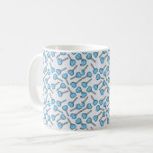 Mug Lollipops en forme de coeur bleu (Devant gauche)