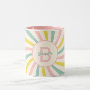 Mug 'Lollypop Vibes', tourbillon pastel rétro