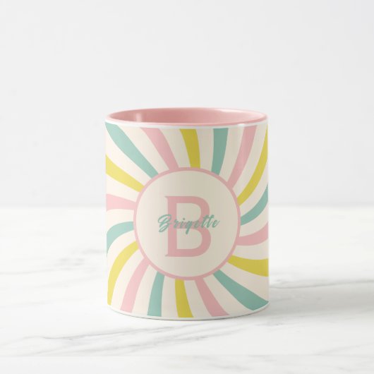 Mug 'Lollypop Vibes', tourbillon pastel rétro (Centre)
