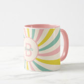 Mug 'Lollypop Vibes', tourbillon pastel rétro (Devant droit)