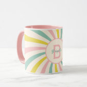Mug 'Lollypop Vibes', tourbillon pastel rétro (Devant gauche)