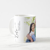 Mug Lolo I love you Custom photo Name Script (Devant gauche)