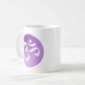Mug L'OM, dans pourpre et blanc (Devant gauche)