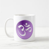 Mug L'OM, dans pourpre et blanc (Gauche)