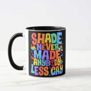 Mug L'ombre n'a jamais rendu personne moins Gay pride 