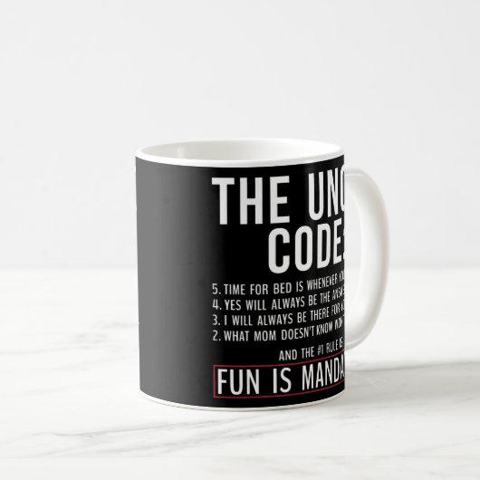 Mug L'oncle Code s'amuse dans la famille obligatoire f (Devant droit)