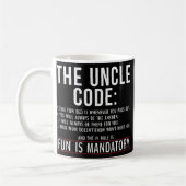 Mug L'oncle Code s'amuse dans la famille obligatoire f (Gauche)