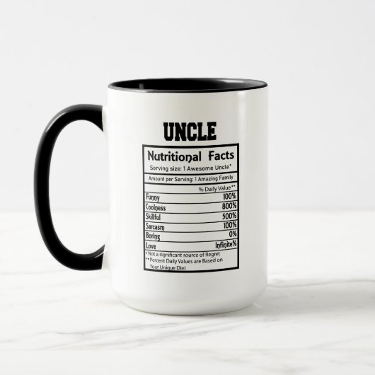 Mug L'oncle cool fait l'art du mot (Gauche)
