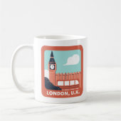 Mug London Skyline Retro City Pride (Gauche)