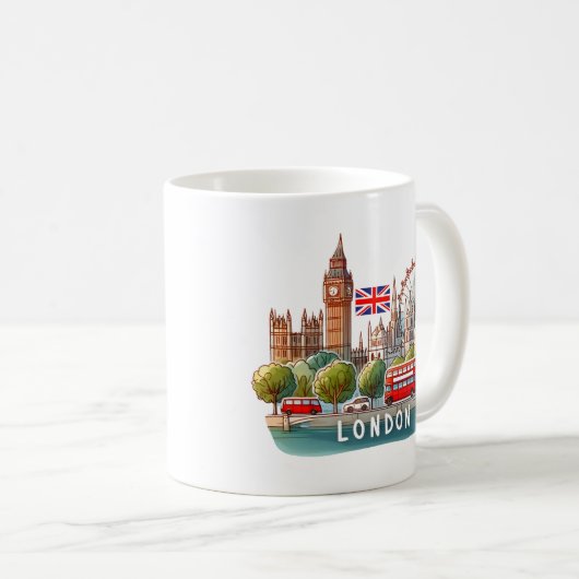 Mug Londres Angleterre (Devant droit)