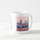 Mug Londres Angleterre Pastel Travel Design (Devant droit)