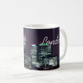 Mug Londres City Night Skyline Royaume-Uni Voyage (Devant droit)