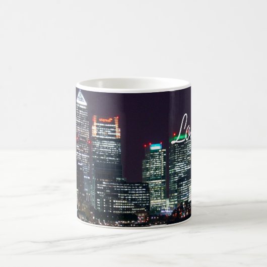 Mug Londres City Night Skyline Royaume-Uni Voyage (Centre)