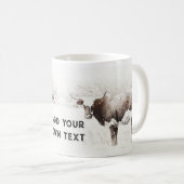 Mug londres cow sepia teinte photo ajouter votre propr (Devant droit)