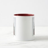 Mug Londres en nuages rouge et vert (Centre)