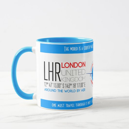 Mug Londres, Royaume-Uni élégant (Gauche)