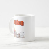 Mug Londres Skyline Grande Police (Devant gauche)