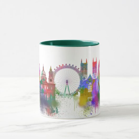 Mug Londres Skyline - Rainbow (Centre)