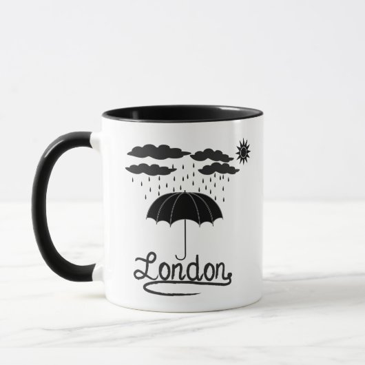 Mug Londres | sous un parapluie (Gauche)