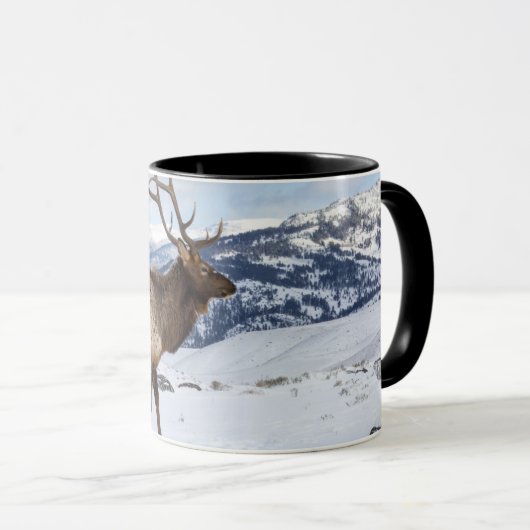 Mug Lone Bull Elk | Parc national de Yellowstone (Devant droit)
