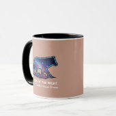 Mug Lone Galaxy Wolf Silhouette (Echoes of the night) (Devant gauche)