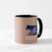 Mug Lone Galaxy Wolf Silhouette (Echoes of the night) (Devant droit)
